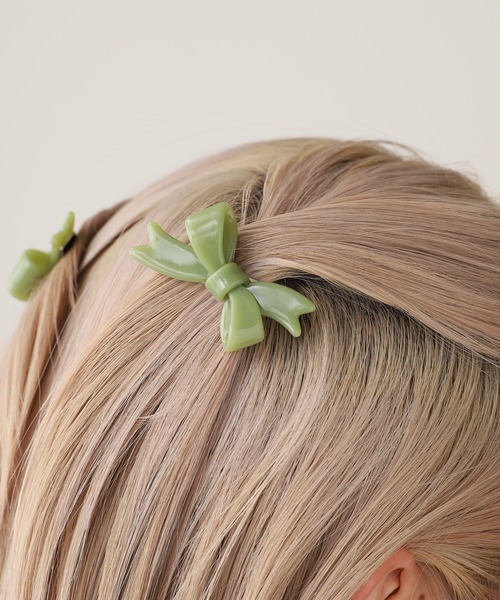 TRESSE LEATHER RUBAN リボンヘアクリップ Leather Ruban Clip in Black – TRESSE公式サイト