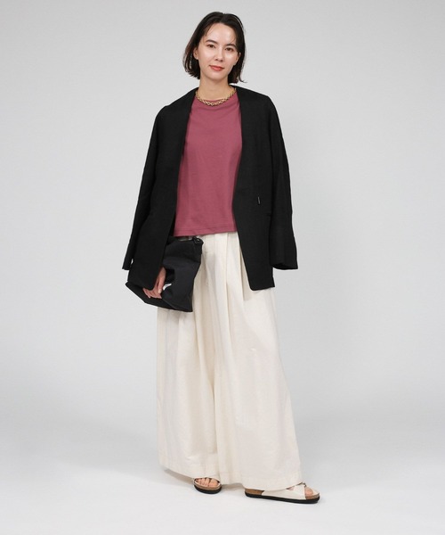 BABYLONE（バビロン） ジャケット ノーカラージャケット リネンノー