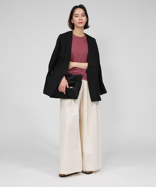 BABYLONE（バビロン） ジャケット ノーカラージャケット リネンノー