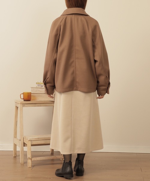 「mil」 ステンカラーコート S キャメル レディース_画像8
