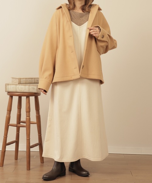 「mil」 ステンカラーコート S キャメル レディース_画像9