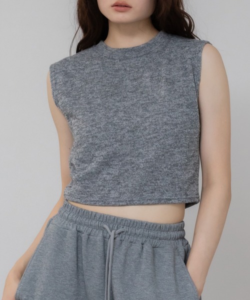 12D677-7 Chloé クロエ ノースリーブ タンクトップ トップス Chloe（クロエ） トップス ノースリーブ ラッフル トップス