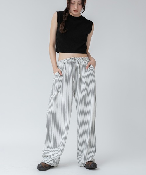 HEILIS（ヘイリス） タンクトップ ノースリーブ パイル地クロップト