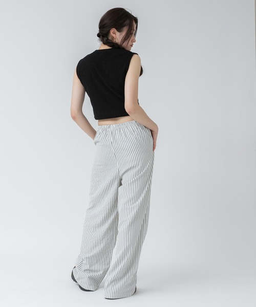 HEILIS（ヘイリス） タンクトップ ノースリーブ パイル地クロップト