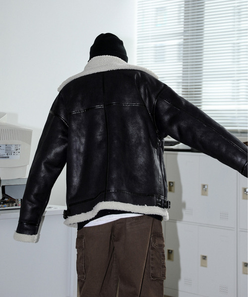 「neos」 「HALHAM」ジップアップブルゾン LARGE ブラック メンズ_画像4