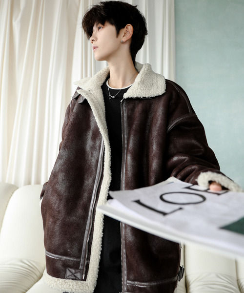 「neos」 「HALHAM」ジップアップブルゾン LARGE ブラック メンズ_画像8