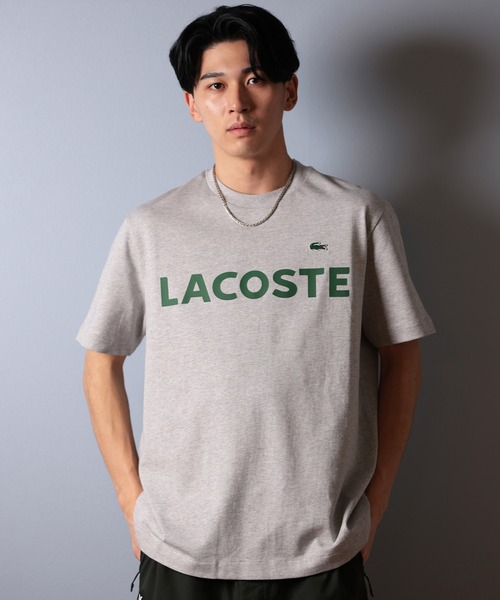 LACOSTE（ラコステ） tシャツ ヘビーウェイトブランドネームロゴT