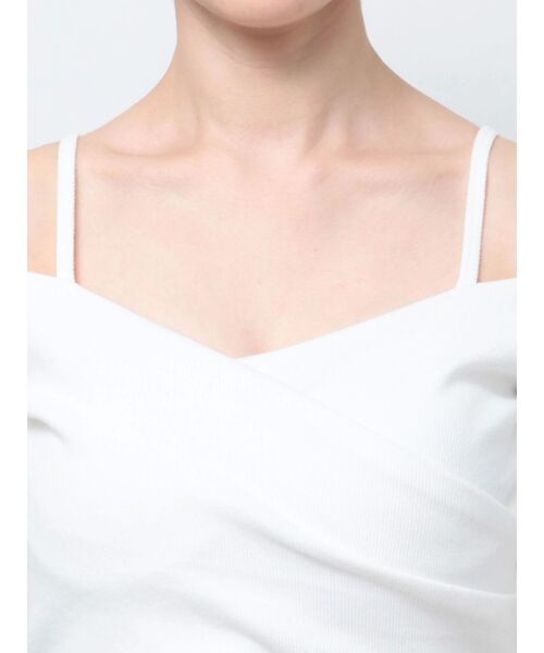 GYDA（ジェイダ） tシャツ ハーフスリーブカシュクールオフショル