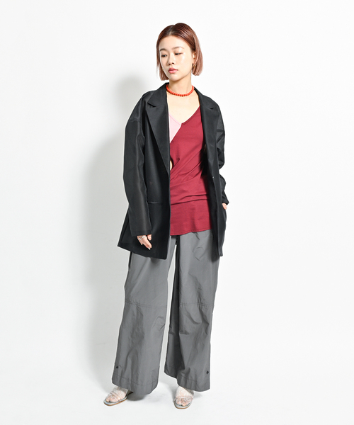 CITYSHOP ジャケット テーラードジャケット OVER SHEER