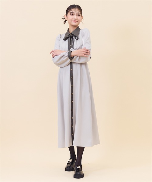 送料無料 プリーツ シャツワンピース ３色 D966 送料無料 プリーツ シャツワンピース 3色 D966 (ワンピース