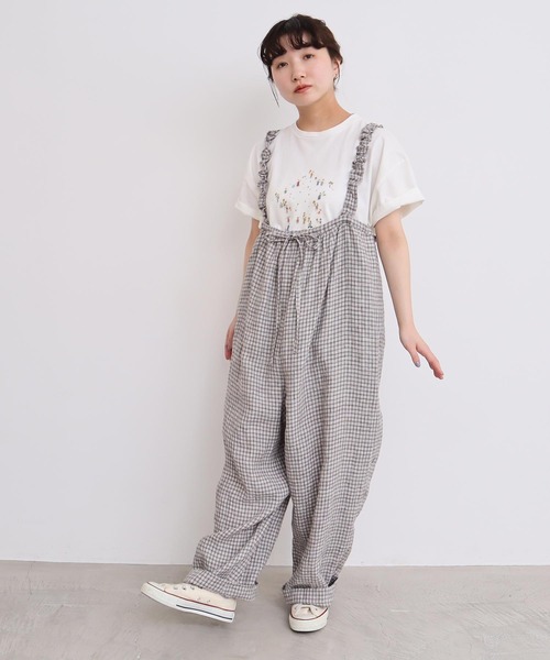 l'atelier du savon サロペット オーバーオール 麻のしぼる