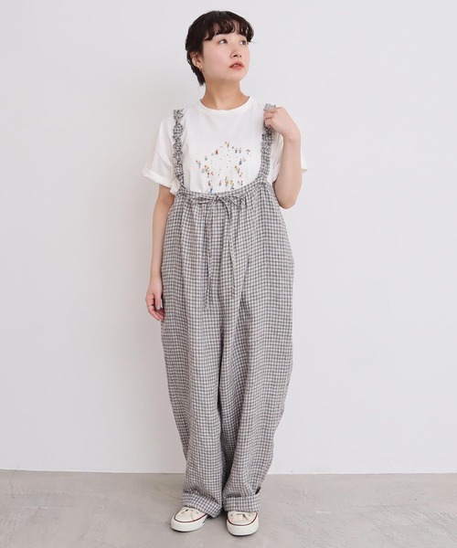 l'atelier du savon サロペット オーバーオール 麻のしぼる