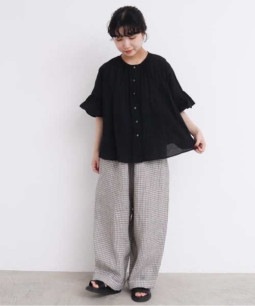 l'atelier du savon サロペット オーバーオール 麻のしぼる