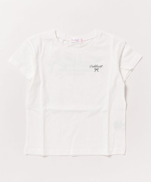 PINKHUNT（ピンクハント） tシャツ りぼんロゴプリント Tシャツ 0565K