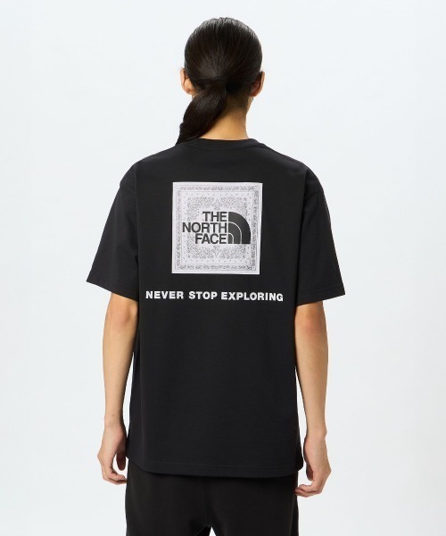 特別価格 S/S tシャツ FACE NORTH THE BANDANA ノース T（ザ LOGO SQUARE 長袖Tシャツ