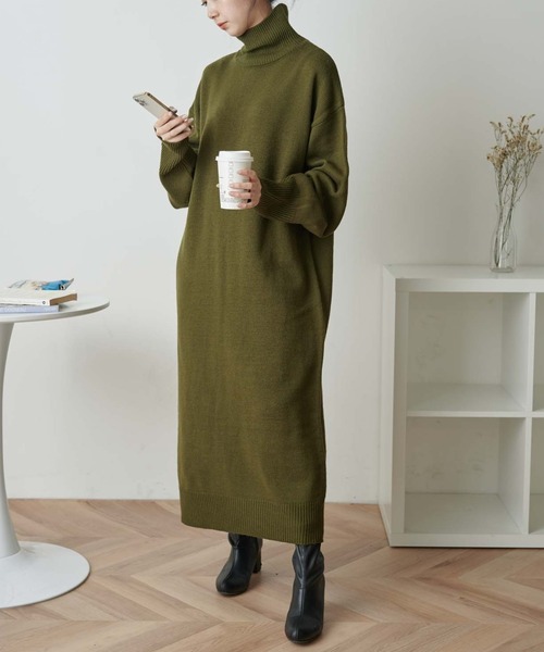 「WEGO」 ニットワンピース FREE アイボリー レディース_画像3