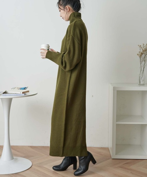 「WEGO」 ニットワンピース FREE アイボリー レディース_画像4