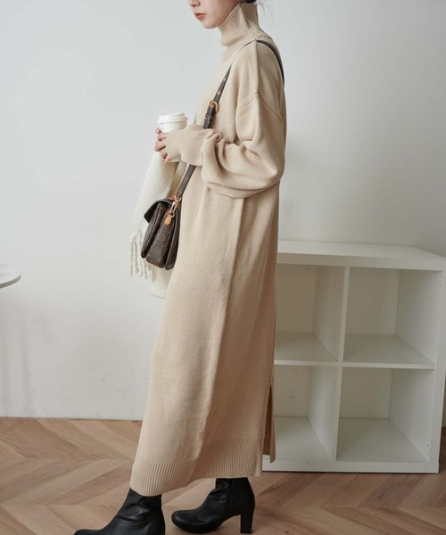 「WEGO」 ニットワンピース FREE アイボリー レディース_画像9