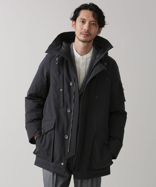 NANO universe（ナノ・ユニバース） ダウンコート M ブラック メンズ