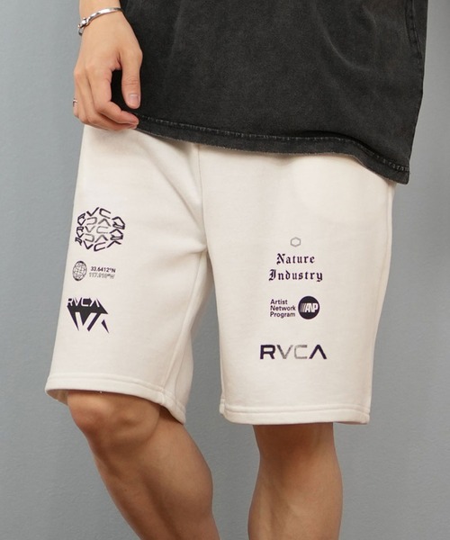 パンツ RVCA/ルーカ スウェットショーツ/ハーフパンツ ブランドロゴ BF04A-P66 メンズ レディース