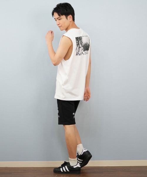 パンツ RVCA/ルーカ スウェットショーツ/ハーフパンツ ブランドロゴ BF04A-P66 メンズ レディース