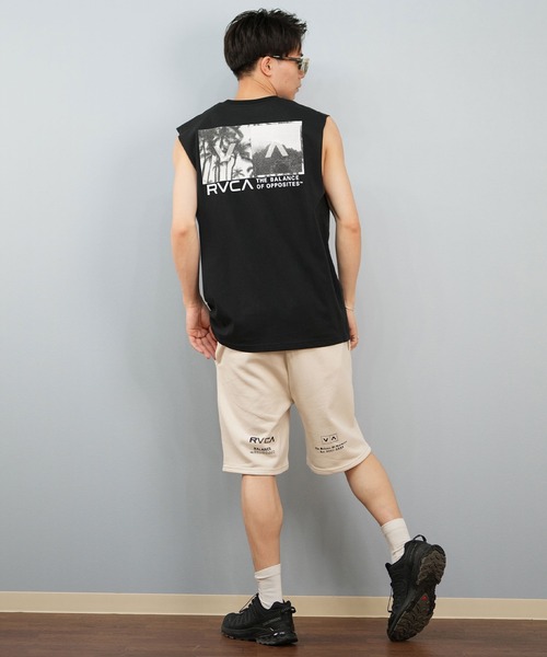 パンツ RVCA/ルーカ スウェットショーツ/ハーフパンツ ブランドロゴ BF04A-P66 メンズ レディース