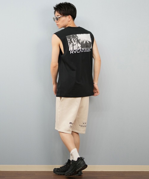 パンツ RVCA/ルーカ スウェットショーツ/ハーフパンツ ブランドロゴ BF04A-P66 メンズ レディース