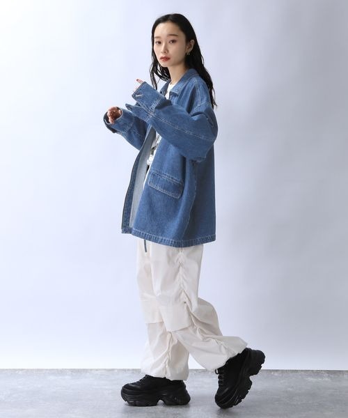 激安通販サイト 「JEANASIS」 JEANASIS デニムジャケット ブルー FREE ジャケット・アウター