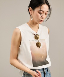 タンクトップ ノースリーブ Yasuko Hirano / 平野泰子 ARTプリントノースリーブT レディース｜ZOZOTOWN Yahoo!店