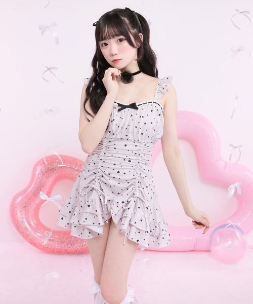 DearMyLoveRose（ディアマイラブローズ） 水着 体型カバー ドロスト