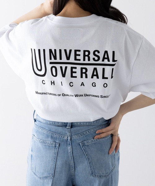 tシャツ 「UNIVERSAL OVERALL」UO LOGO BACK PT TEE U2523209-B レディース メンズ