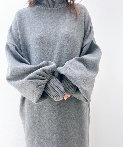 y/m（イム） ニットワンピース FREE ブラック レディース : ZOZOTOWN