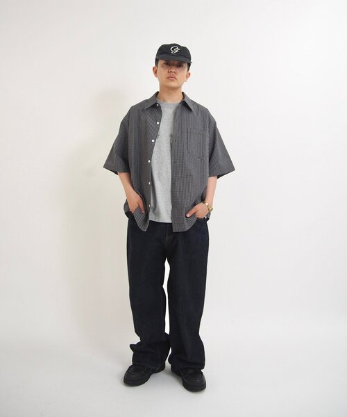 ブラウス シャツ 「KOOKY'N/クーキー」チェック半袖シャツ レディース メンズ KOOKY'N/クーキー】オンブレチェック半袖シャツ（シャツ