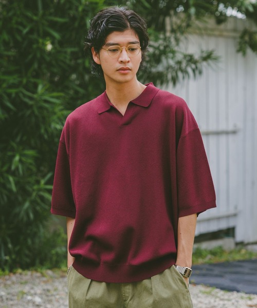 jil sander スキッパーニットポロ 新品】JIL SANDER 22SS スキッパー ニットポロシャツ - メルカリ