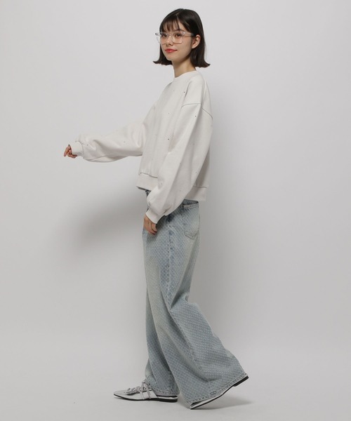 「niko and...」 長袖カットソー LARGE グレー レディース