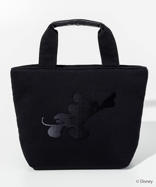 【1PIU1UGUALE3 RELAX】ミッキーマウス刺繍ミニトートバッグ 1PIU1UGUALE3 RELAX(ウノピゥウノウグァーレトレ リラックス