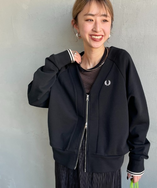 FRED PERRY フレッドペリー ラグラ ンスリーブスウェットカーディガン FRED PERRY（フレッドペリー）の「[FRED PERRY/フレッドペリー