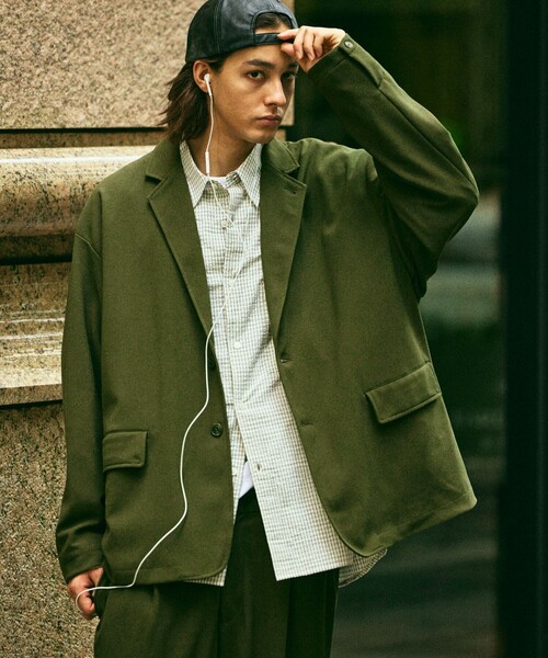 【値下】FREAK'S STORE セットアップ オリーブ Mサイズ 美品未使用 FREAK'S STORE 「FREAK'S STORE」 セットアップ LARGE オリーブ