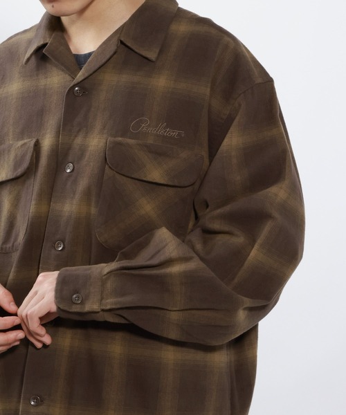 美品 PENDLETON 復刻 開襟 チェック柄 ボックス シャツ L 美品 PENDLETON 復刻 開襟 チェック柄 ボックス シャツ L