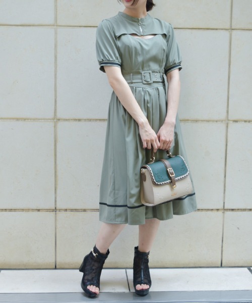 ワンピース(ボレロ付) FREAK'S STORE ワンピース 限定展開 レースボレロセットキャミ