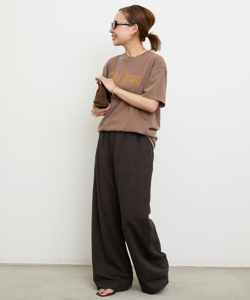 ドゥーズィエムクラス　麻パンツ Deuxieme Classe パンツ Cotton Linen Relax レディース : ZOZOTOWN