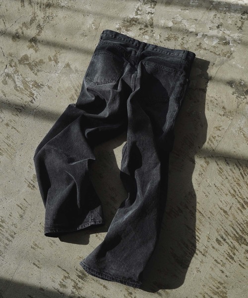 「WYM LIDNM」 デニムパンツ M ブルーグリーン メンズ