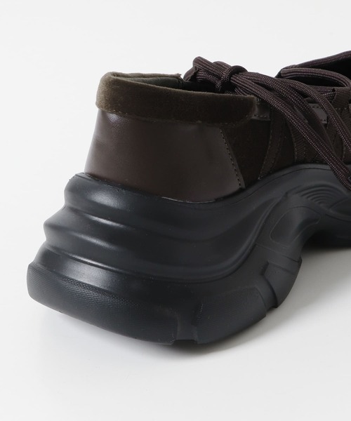 SENSE OF PLACE ブラック レースアップスニーカー SENSE OF PLACE by URBAN RESEARCH スニーカー レースアップ