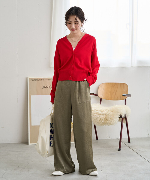FREAK'S STORE パンツ 限定展開 サテン ベイカーパンツ