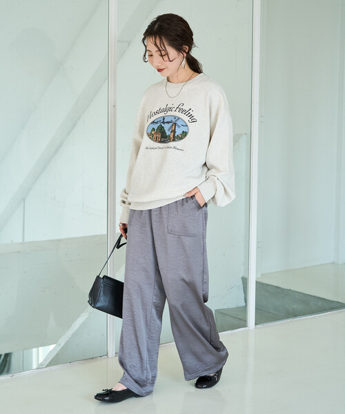 モードなパンツ♡ LISA」ワイドパンツ【自宅で試着、返品送料無料】(XS ブラック