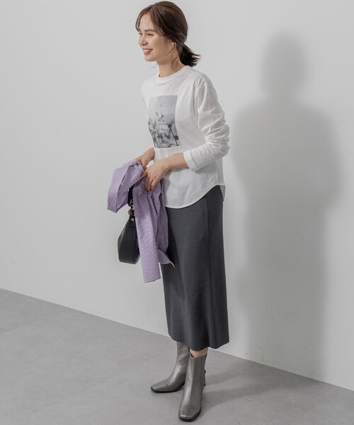 美品✨組曲×YUNSA　セットアップ　ツーパンツ　大きいサイズ　グレー ドレープトップス＆パンツセットアップ | ファッション通販サイト NUGU