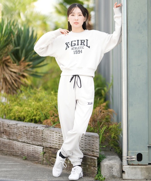 みおみお　新品タグ付き　X-girl バックプリントスウェット DISNEY】ミッキー / バックプリントトレーナー（スウェット