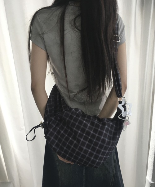 gossip!ロサンゼルス ショルダーバッグ バッグ レトロチェック柄