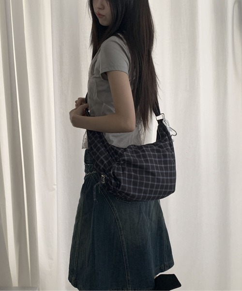 gossip!ロサンゼルス ショルダーバッグ バッグ レトロチェック柄 gossip!ロサンゼルス ショルダーバッグ バッグ レトロチェック柄