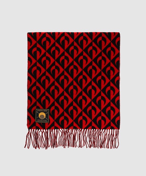 MARINE SERRE（マリーンセル） ストール マフラー MOON LOZENGE WOOL